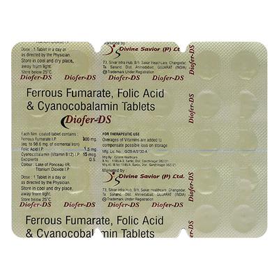 DIOFER DS Tablet 30's - Iron Supplement/Anaemia-Vma