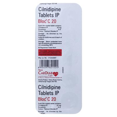 BLOC C 20 Tablet 10's - Hypertension-Cal