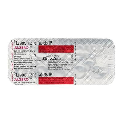 Alzero 5mg Tablet 10'S - Allergies-Ant