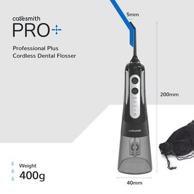 Caresmith Pro+ Cordless Dental Flosser - Black - Floss & Tongue Cleaners