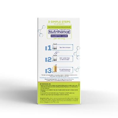 Jubilant Nutrihance Diabetes Care Sachet - Kesar Elaichi (Pack of 10's x 35 gm) - Diabetes (Fitness)