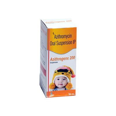 AZITHROGENX 200 Oral Suspension 30ml - Bacterial Infections-Mac