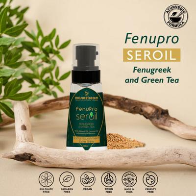 Manestream FenuPro Seroil - Fenugreek & Green Tea 100 ml - Hair Oils