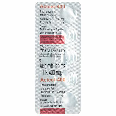 ACICET 400 Tablet 10's - Viral infections-Ant
