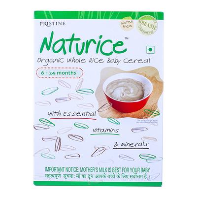 Pristine Naturice Stage 1 (6-24 months) Baby Cereal Powder - Rice 300 gm (Refill Pack) - Baby And Infant Supplements
