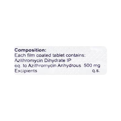 AZITAB 500 Tablet 5's - Bacterial Infections-Mac