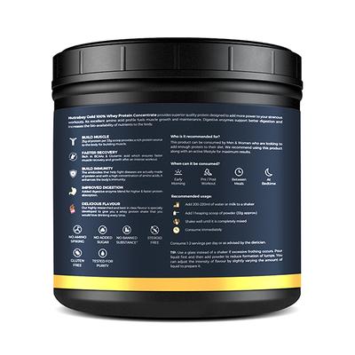 Nutrabay Gold Concentrate Whey Protein - Rich Chocolate Cream 500 gm - Whey Proteins