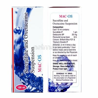MAC OS Suspension 100ml - Ulcer/Reflux/Flatulence-Aaa