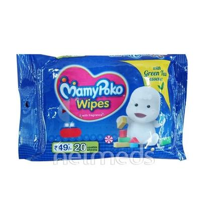 MamyPoko Wipes with Green Tea Essence 20's - Diapers & Wipes
