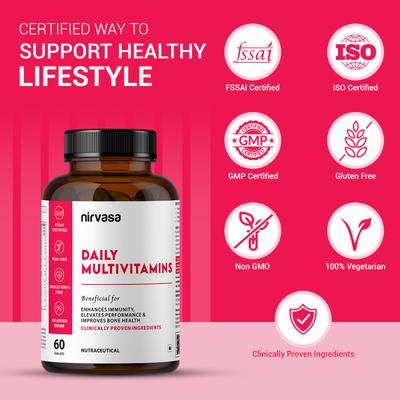 Nirvasa Daily Multivitamins Tablet (Pack of 3 x 60's) 1's - Multi-Vitamins