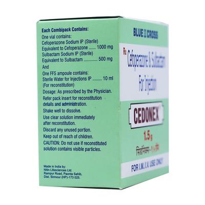 Cedonex 1.5gm Injection 1'S - Bacterial Infections-Cep