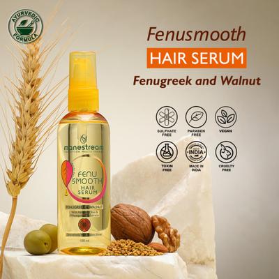 Manestream FenuSmooth Hair Serum - Fenugreek & Walnut 100 ml - Hair Serums