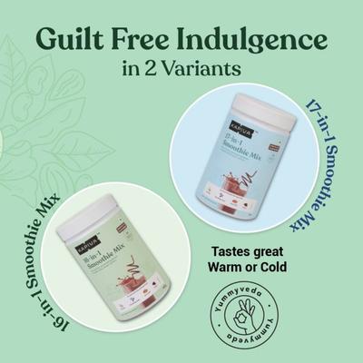 Kapiva 16-in-1 Smoothie Mix Powder - Chocolate Flavour 400 gm - Health Products