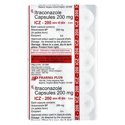 ICZ 200 Capsule 10's - Fungal Infections-Anf