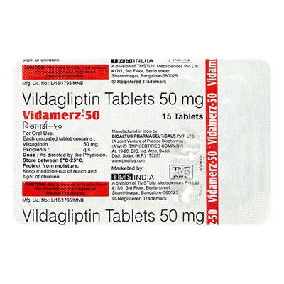 VIDAMERZ 50 Tablet 15's - Diabetes-Ant