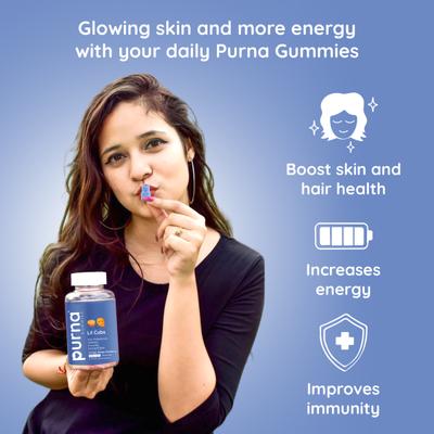 Purna Gummies Kids Multivitamin Gummies for Growth, Immunity and Health 30's - Multi-Vitamins