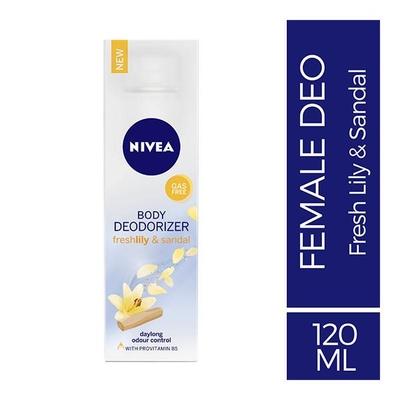 Nivea Body Deodorizer Freshlily & Sandal 120 ml - Women Deodorants/Roll-Ons