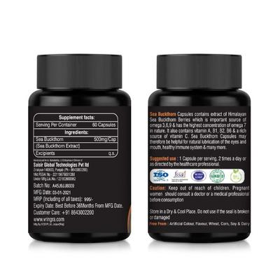 1 Tree Sea Buckthorn Veg Capsule (Pack of 2 x 60's) - Health Products