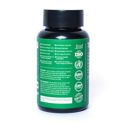 iAYUR Organic Tulsi Extract 500 mg Veg Capsule 60's - Herbal Dietary Supplement