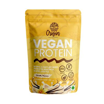 Origin Nutrition Vegan Protein Powder - Vanilla Flavour 785 gm - Whey Proteins