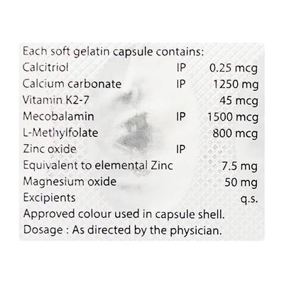 PHARCAL K2 7 Soft Gelatin Capsule 10's - Supplements-Vam