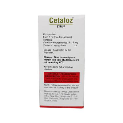 CETALOZ Syrup 60ml - Allergies-Ant