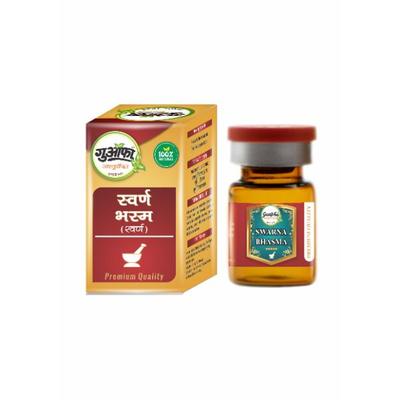 Guapha Ayurveda Swarna Bhasma (Gold) Powder 125 mg - Speciality Medicines