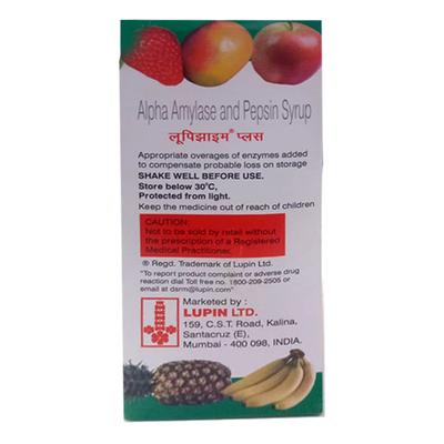 Lupizyme Plus Mixed Fruit Syrup 200ml - Digestive Health