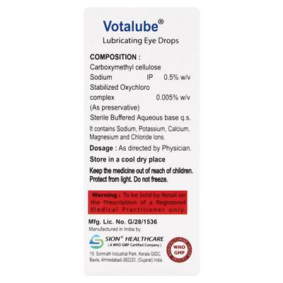 VOTALUBE Eye Drops 10ml - Dry Eye-Olt