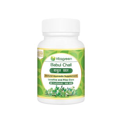 VitaGreen Babul Chall Capsules 60's - Herbal Dietary Supplement