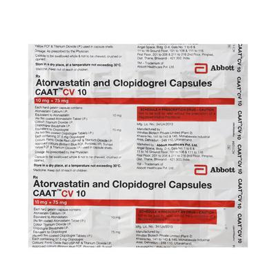 CAAT CV 10mg Tablet 15's - High Cholesterol-Dys