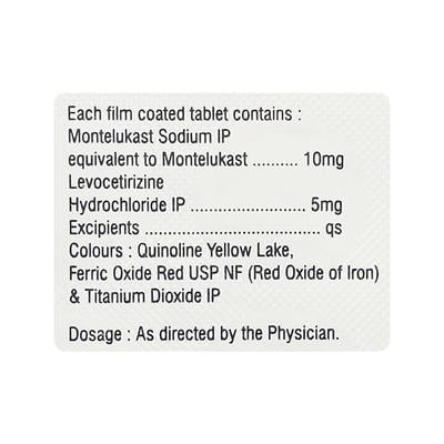 Alzero M 10/5mg Tablet 15'S - Allergies-Ant