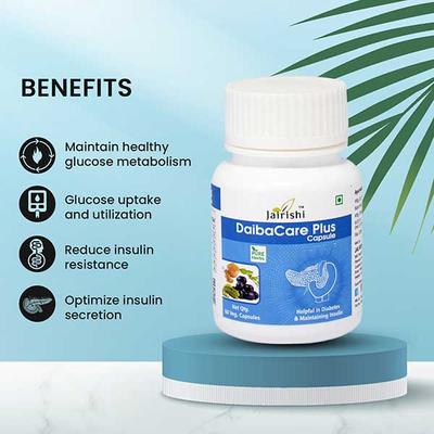 Jairishi DaibaCare Plus Veg Capsule 60's - Speciality Medicines