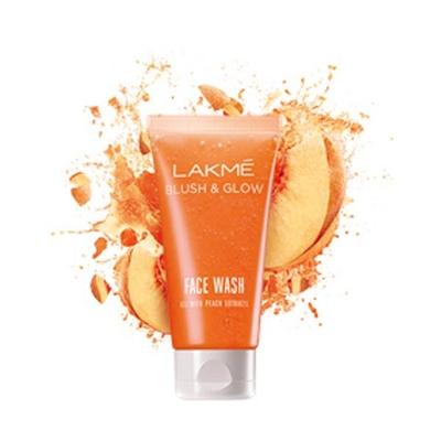 Lakme Blush & Glow Gel Face Wash - Peach 50 gm - Face Wash & Cleansers