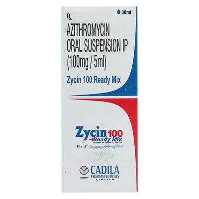 Zycin Redimix 100mg Suspension 30ml - Bacterial Infections-Mac
