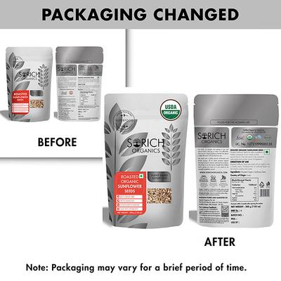 Sorich Organics Roasted Sunflower Seeds 200 gm - Nutritional Bars