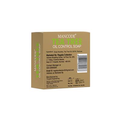 Mancode Oil Control Soap - Tea Tree 125 gm - Soaps