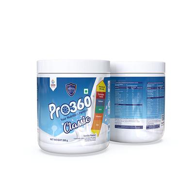 Pro360 Classic Nutritional Powder - Vanilla Flavour 200 gm - Daily Health Drinks