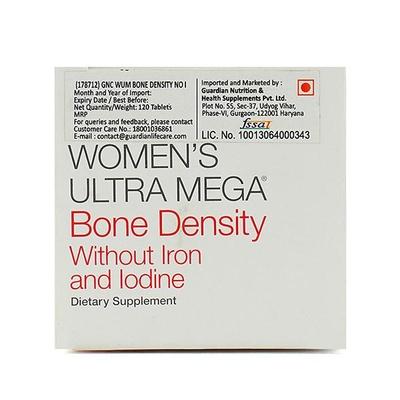 GNC Women's Ultra Mega Bone Density Timed Release Caplets 120's - Calcium And Minerals
