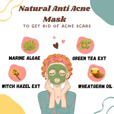 Vigini Natural Actives Foaming Face Toning Cleanser 150 ml + Acne Control Mask - Marine Algae 50 gm - Face Wash & Cleansers