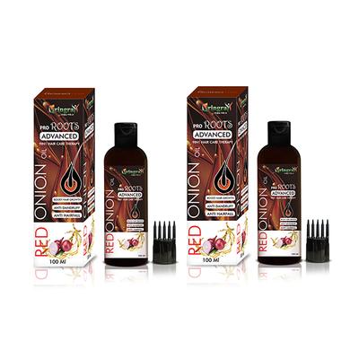 Vringra Pro Roots Advanced Red Onion Hair Oil (Pack of 2 x 100 ml) - Hair Oils