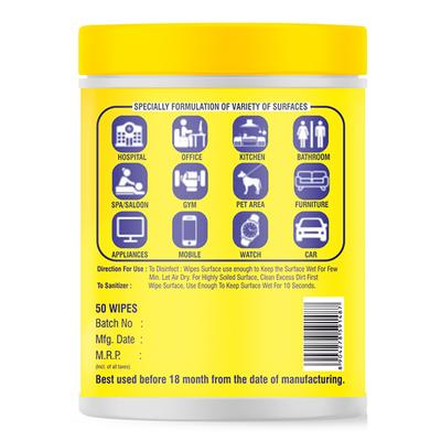 SteriAll Sanitizing Wipes (Pack of 3 x 50's) - Hand Sanitizer