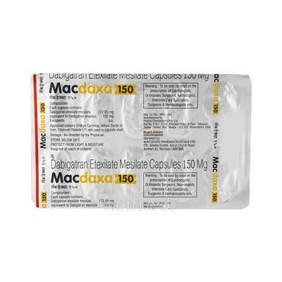 Macdaxa 150mg Capsule 10'S - Blood Clot-Ant