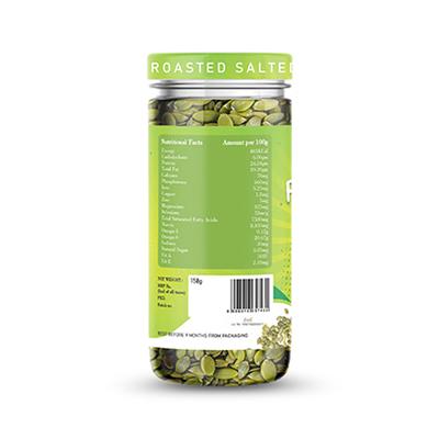 The Food Folks Roasted Salted Pumpkin Seeds (Pack of 3) - Nutritional Bars