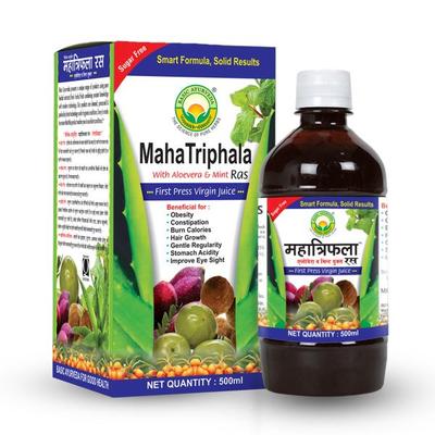 Basic Ayurveda Maha Triphala Ras - Aloevera & Mint 500 ml - Ayurvedic Juices