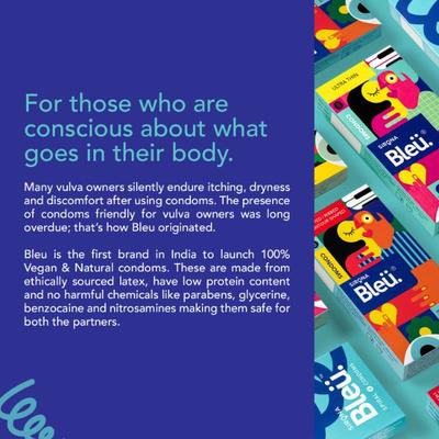 Bleu Spiral Condoms for Men (Pack of 2 x 8's) - Plain/Flavoured Condoms