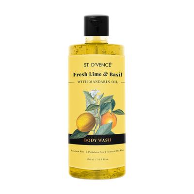 St. D'Vence Body Wash - Lime & Basil with Mandarine 500 ml - Shower Gels & Body Wash