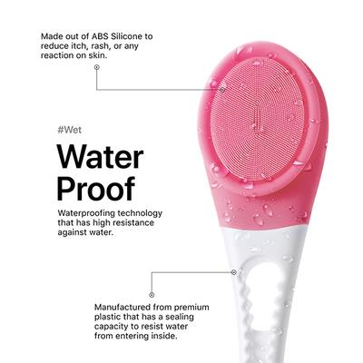 Vandelay Cleaner Brush Massager - Pink - Massagers