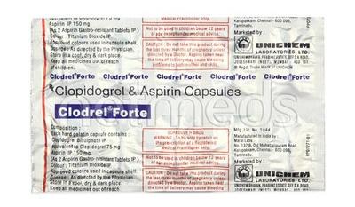 Clodrel Forte Capsule 10'S - Blood Clot-Ant