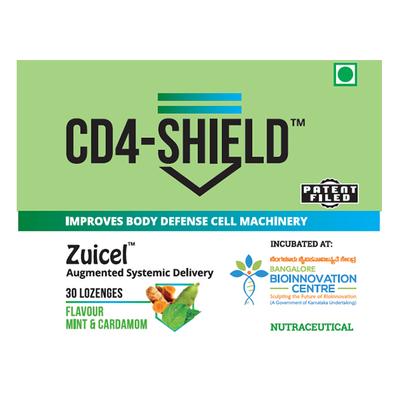 CD4-Shield Lozenges - Mint and Cardamom Flavour 30's - Sore Throat Lozenges